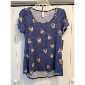 NEW Lularoe Womens Classic T Shirt Disney MUPPETS Miss Piggy MULTICOLOR XS